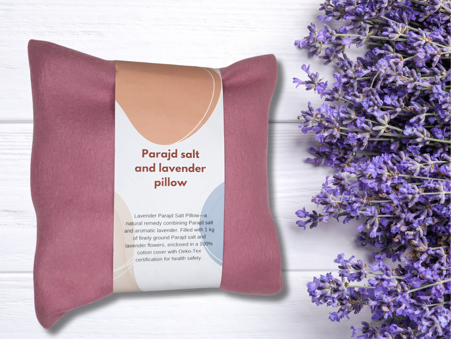 Paraid salt and lavender pillow